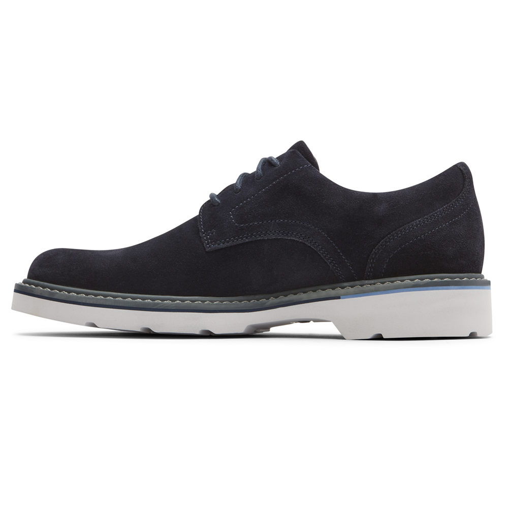 Rockport Singapore Mens Oxfords - Charlee Waterproof Plain Toe Navy - QM2531876